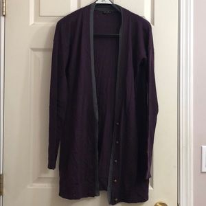 NWOT Club Monaco Long Cardigan in Purple